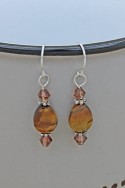 TIGER-EYE EARRINGS